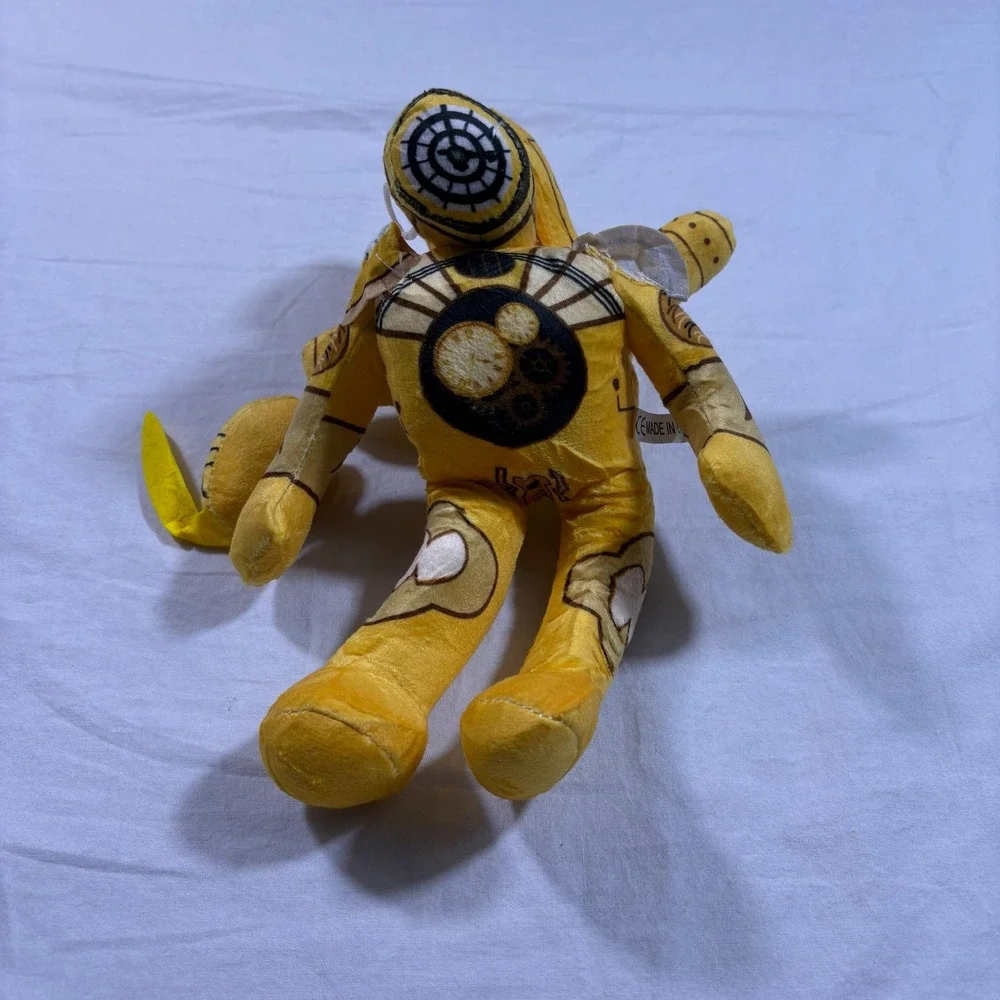 Yellow‎ 'Skibidi Toilet Clockman' Robot Alien Plush Stuffed Toy Figure Character